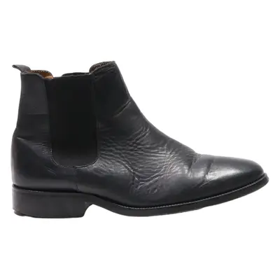 MACK OLDSAN Chelsea Boots Black Leather Mens UK 8