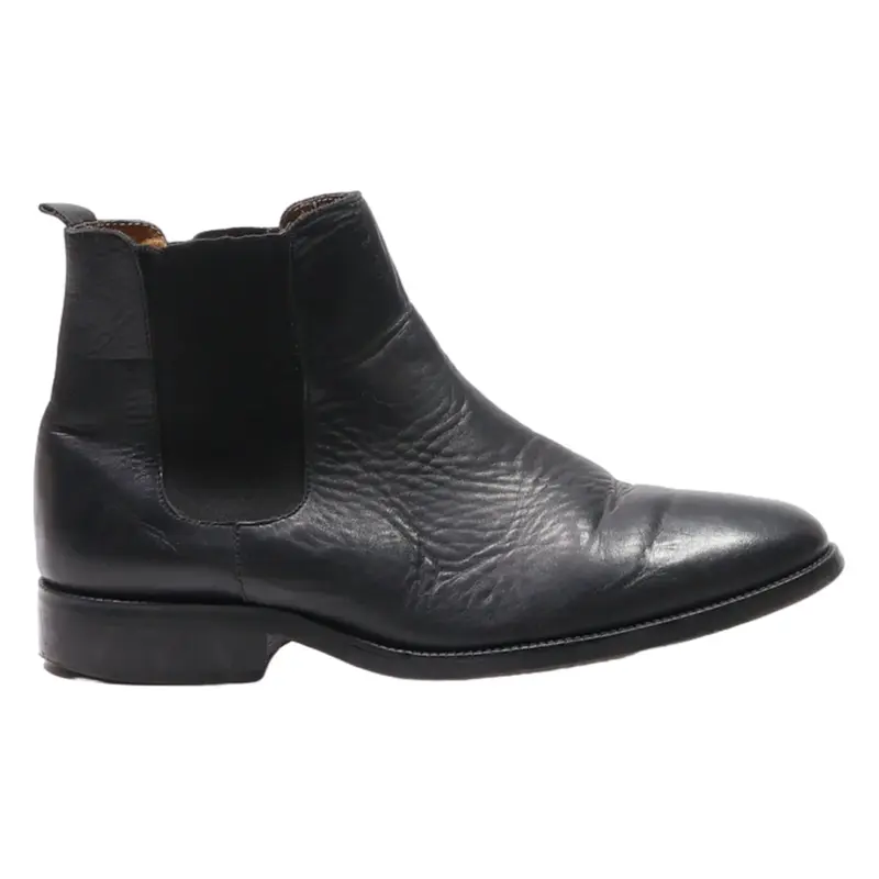 MACK OLDSAN Chelsea Boots Black Leather Mens UK 8