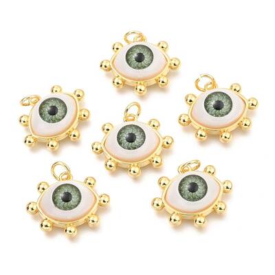 Brass Acrylic Pendants