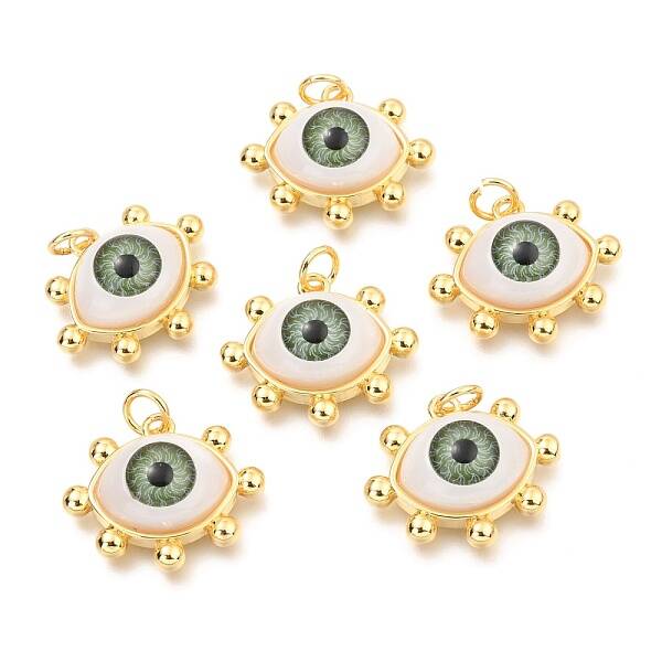 Brass Acrylic Pendants
