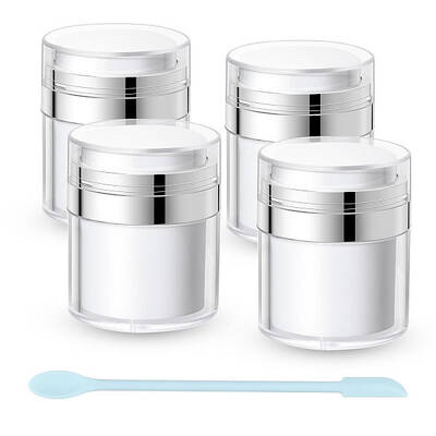 4Pcs Acrylic Empty Refillable Airless Pump Bottle
