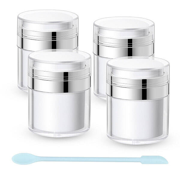 4Pcs Acrylic Empty Refillable Airless Pump Bottle