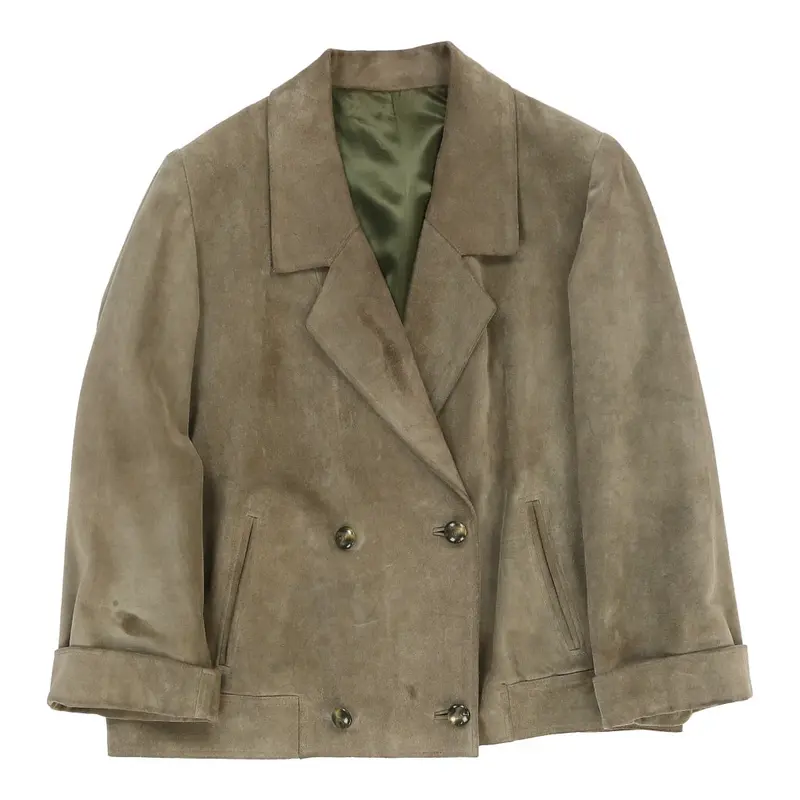 Unbranded Suede Jacket - Large Green Suede