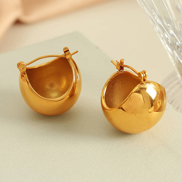 304 Stainless Steel Hoop Earrings