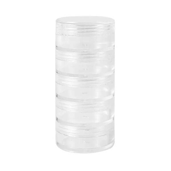 5-Tier Plastic Screw Together Stacking Jars