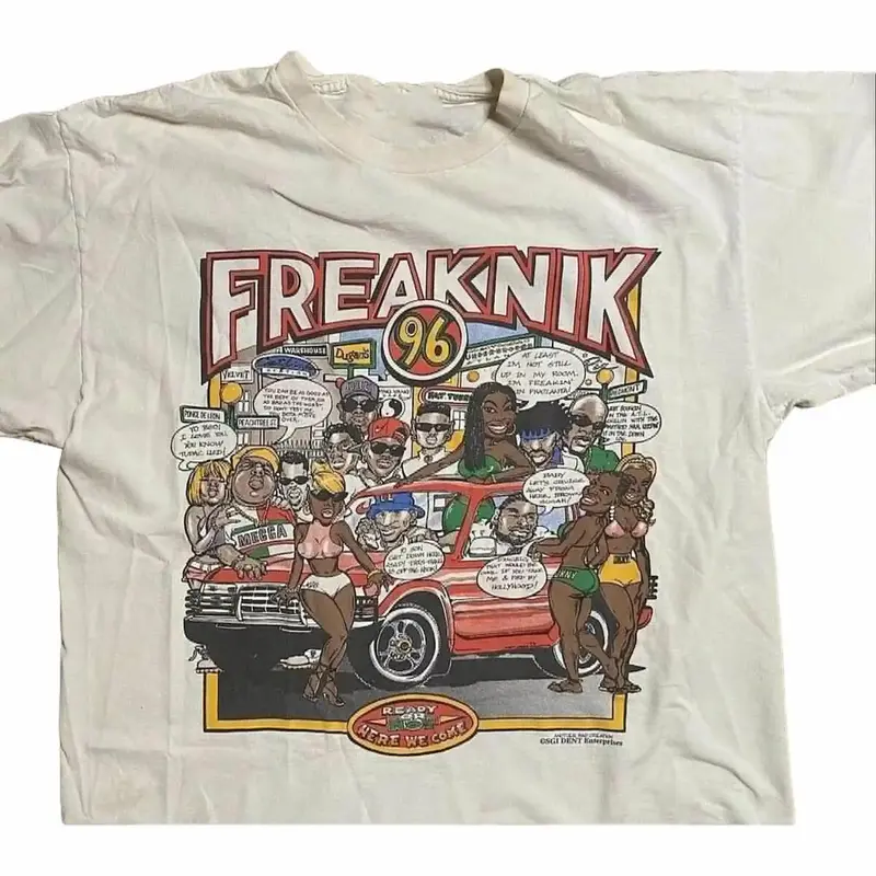 Freaknik T-Shirt Tupac, Biggie, Brandy, MJB Atlanta, Country Music Shirt, Shirt For Fan Crewneck Fitted Shortsleeve Menswear ...
