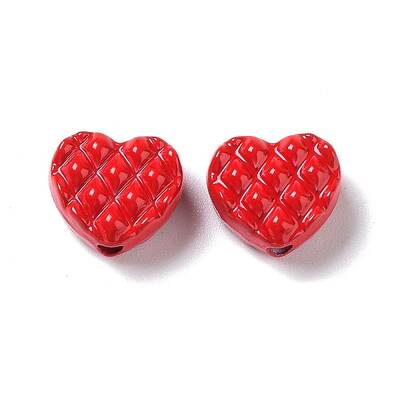 Spray Painted Alloy Beads