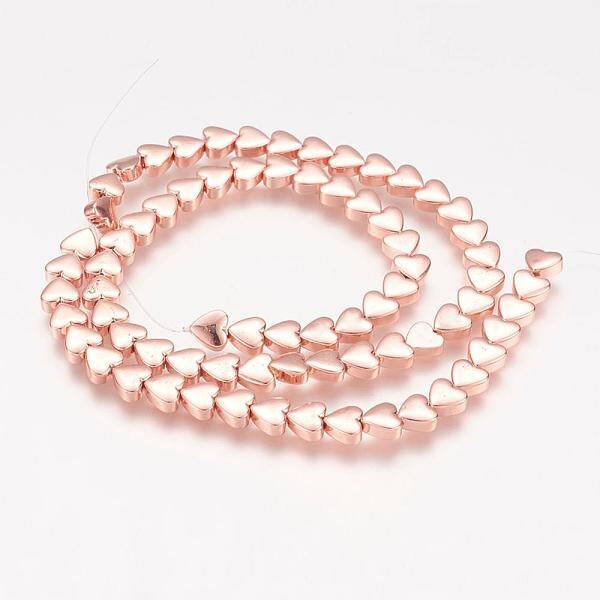 Electroplate Non-magnetic Synthetic Hematite Beads Strands