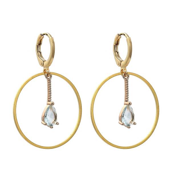 Brass Huggie Hoop Earring