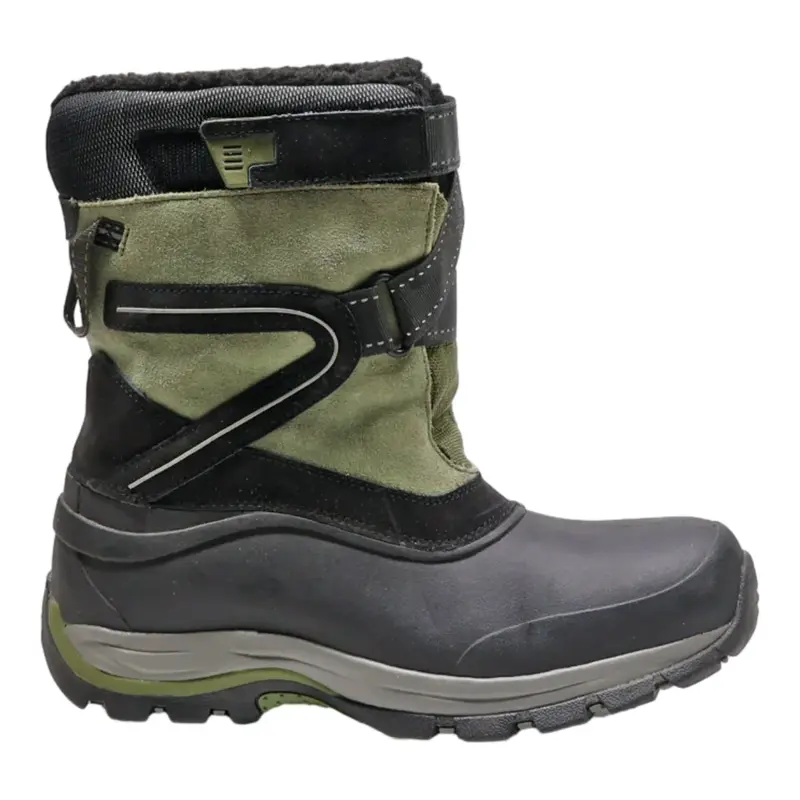 LANDS END Snow Boots Green Suede Mens UK 10