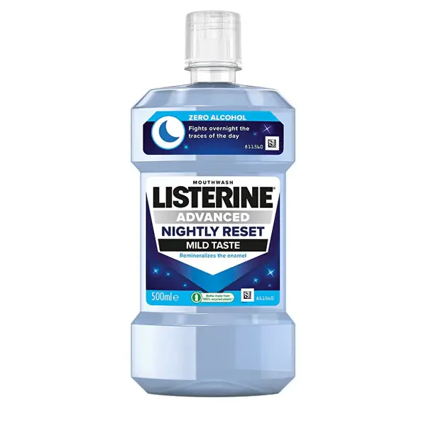 Listerine Collutorio Advanced Nightly Reset Dal Gusto Delicato - Volume: 500 Ml