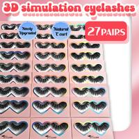 3D5D Faux Mink Lashes 3 Style False Eyelashes 100% Handmade Luxurious Fake Eyelashes