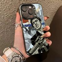 Case for iPhone 16 Pro Max 15 Plus 14 13 12 11 XS XR gangster Pattern Shockproof Silicone PC Back Protective Smartphone Cover...