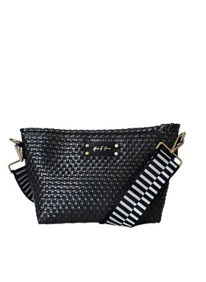 Victoria Crossbody Bag - Black Pearl | Color: Square Black Strap