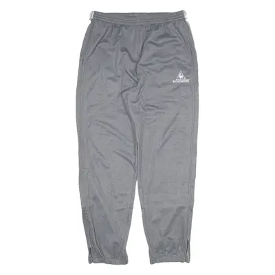 LE COQ SPORTIF Mens Track Pants Grey Tapered L W34 L30