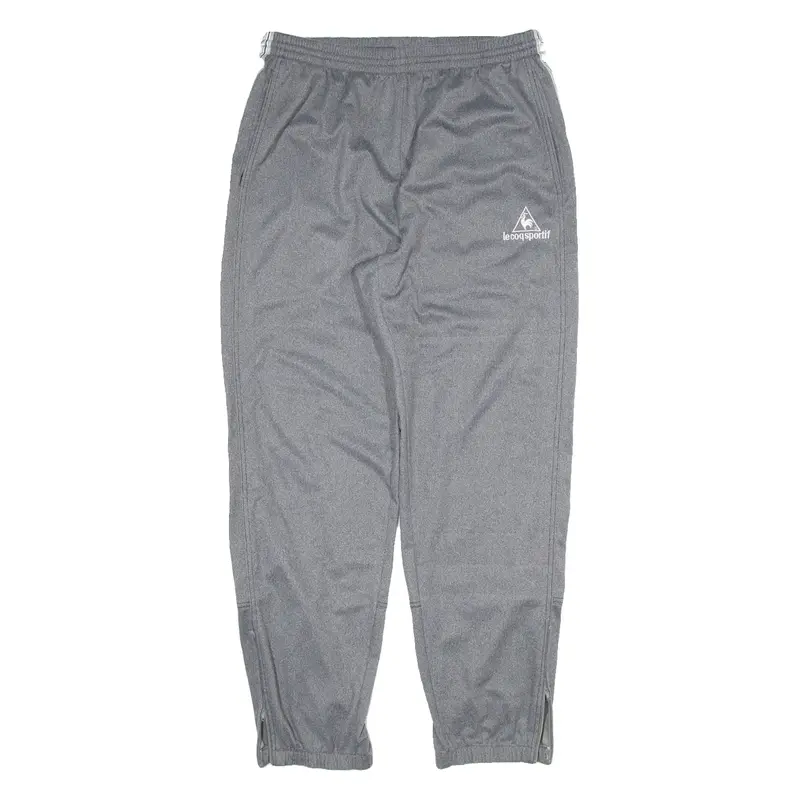 LE COQ SPORTIF Mens Track Pants Grey Tapered L W34 L30