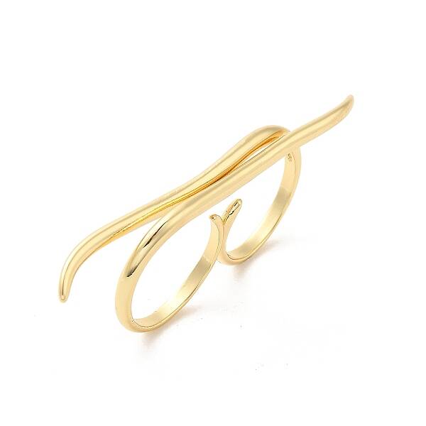 Brass Wire Open Cuff Rings