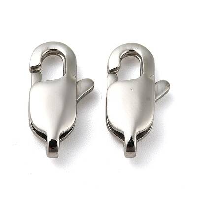 Tarnish Resistant 304 Stainless Steel Lobster Claw Clasps