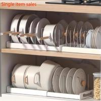 Kitchen Pot Organization Storage Rack, Adjustable Kitchen Pot Lid Organizer Storage Rack, Multifunctional Expandable Kitchen ...