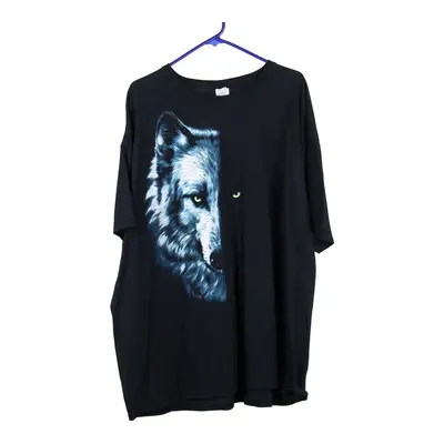 Fruit Of The Loom Graphic T-Shirt - 3XL Navy Cotton