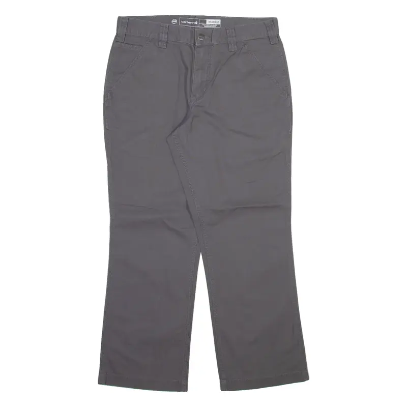 CARHARTT Mens Trousers Grey Relaxed Straight W31 L28