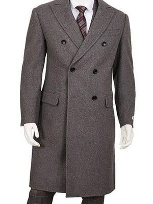 Mens Overcoat -Mens Long Wool Topcoats- Topcoat For Men-Mens Double breasted Overcoat  Gay 
