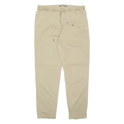 TOMMY HILFIGER Chino Mens Trousers Beige Regular Tapered W34 L32