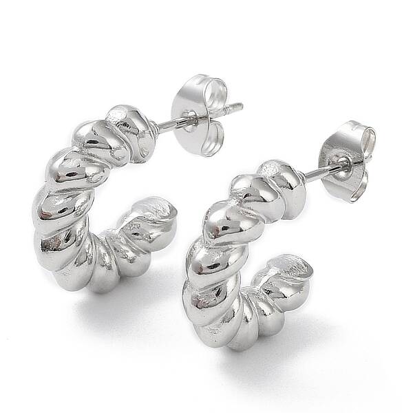 Non-Tarnish 304 Stainless Steel Ring Hoop Earrings