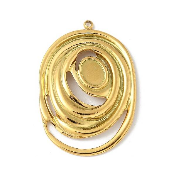 304 Stainless Steel Pendant Cabochon Settings