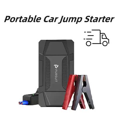 2025 PURSUIT Portable Car Jump Starter with LED Light, 12V 800A Peak Car Battery Jump Starter - Emergency Booster, Battery Pa...