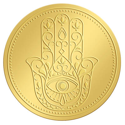 Self Adhesive Gold Foil Embossed Stickers