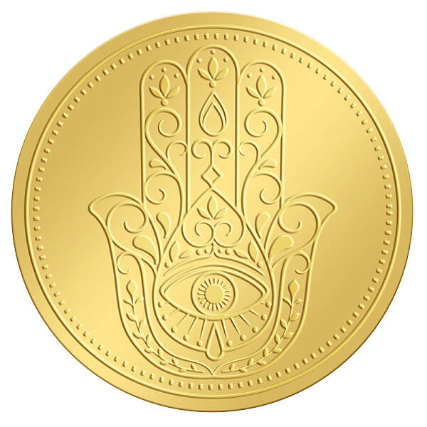 Self Adhesive Gold Foil Embossed Stickers