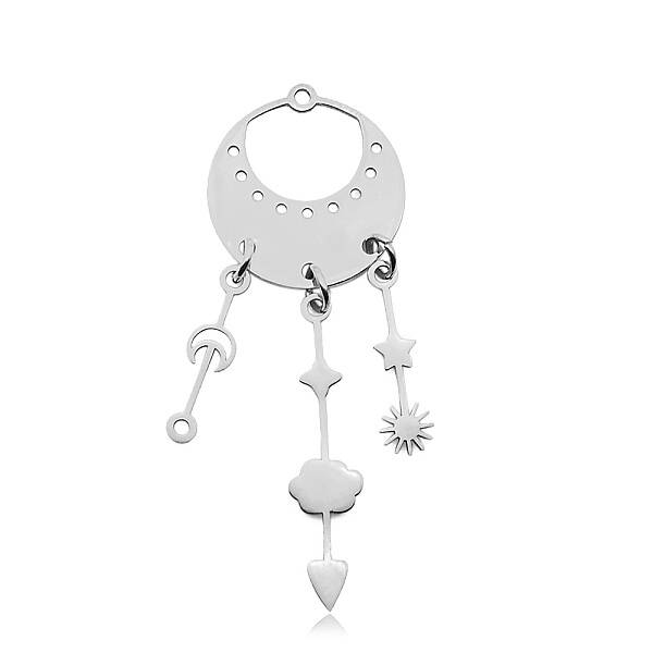 Non-Tarnish 201 Stainless Steel Big Pendants