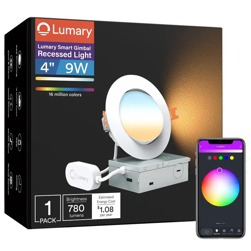 Lumary Smart RGB Gimbal  Light Max, 4inch / 4 pcs
