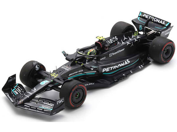 Mercedes-AMG F1 W14 E Performance #44 Lewis Hamilton Petronas 2nd Place Formula One F1 Spanish GP (2023) with Acrylic Display...