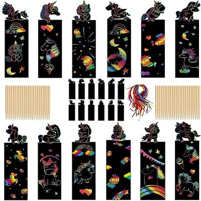Scratch Rainbow Painting Art Paper