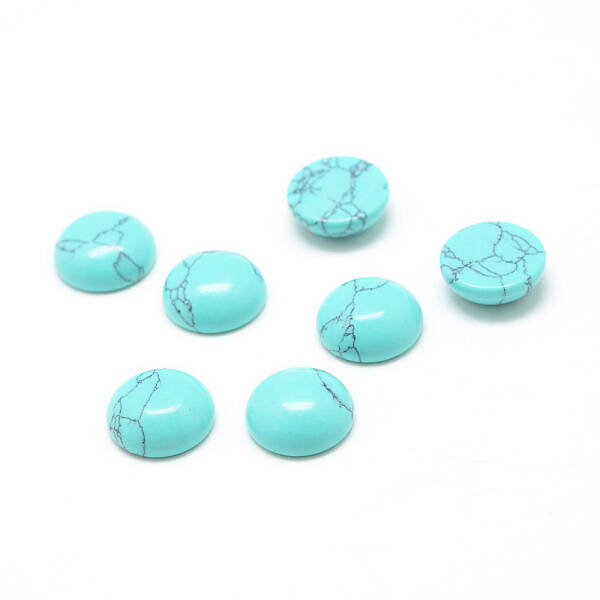 Dyed Synthetic Turquoise Gemstone Cabochons