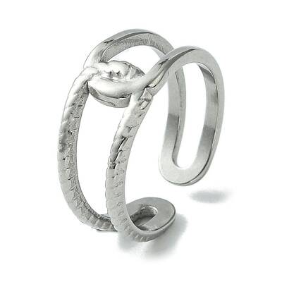 Non-Tarnish 304 Stainless Steel Open Cuff Ring