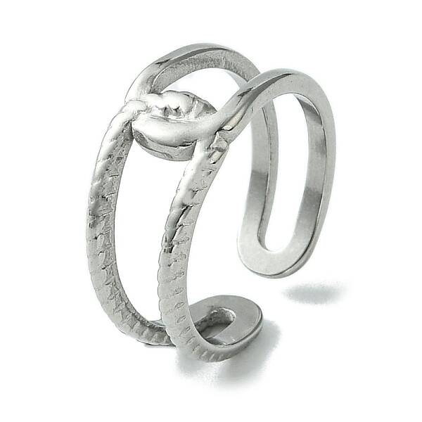 Non-Tarnish 304 Stainless Steel Open Cuff Ring