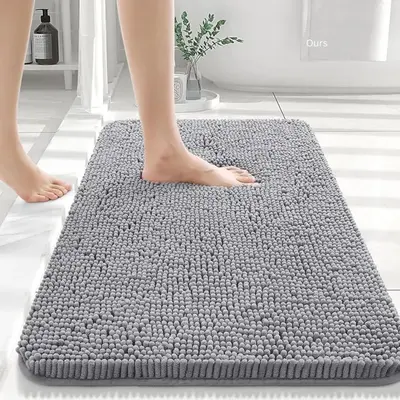 Bathroom Rugs 30x20, Extra Soft Absorbent Chenille Bath Rugs, Non-Slip, Dry Quickly, Machine Washable, Bath Mats for Bathroom...