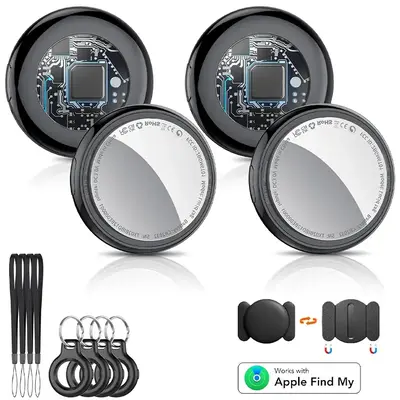 [Fall Deals] Tukio GPS Tracker for Cars & Pets (iOS Only) - Mini Clear Design, Weatherproof Case, Anti-Lost Device, Works wit...