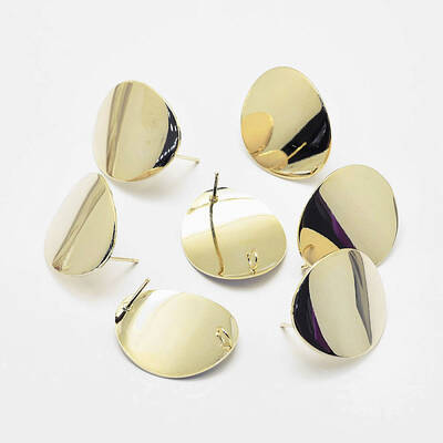 Brass Stud Earring Findings