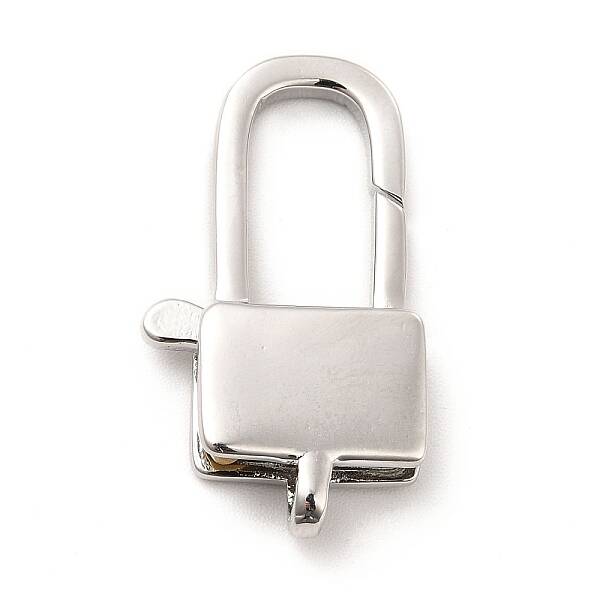 Rack Plating Brass Lobster Claw Clasps