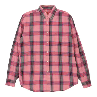 Enrico Coveri Checked Shirt - 2XL Pink Cotton