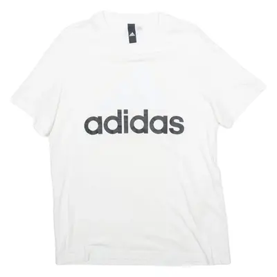 ADIDAS Mens T-Shirt White M