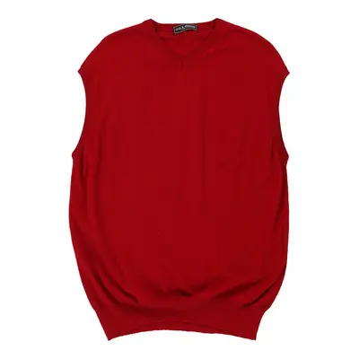 Il Granchio Sweater Vest - Large Red Cotton