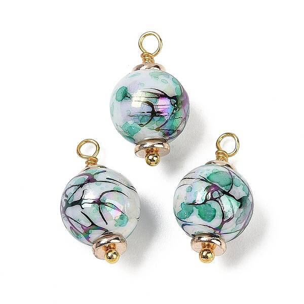 Printed & UV Plating Opaque Acrylic Pendants
