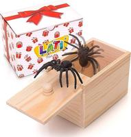 Spider Horror Prank Box - Perfect Halloween Christmas Thanksgiving Gift with Unique Prank Ideas Fun Wooden Box
