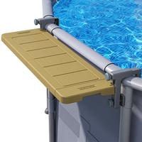 Poolside Bar, Swim Up Bar Exclusively for Above-Ground【Round & Oval 】 Pools. Patio Poolside Table Smart Fold Easy Mainten...