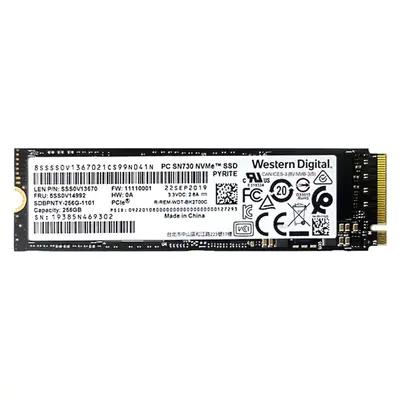 SDBPNTY-256G-1101 Western Digital SN730 Series 256GB TLC PCI Express 3.0 x4 NVMe M.2 2280 Internal Solid State Drive